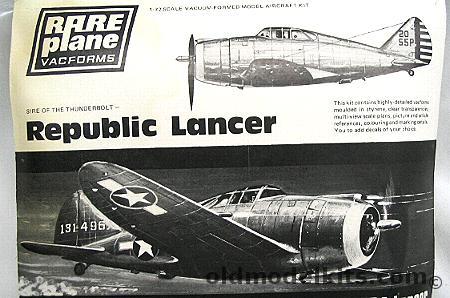 Rareplane 1/72 Republic P-43A Lancer plastic model kit